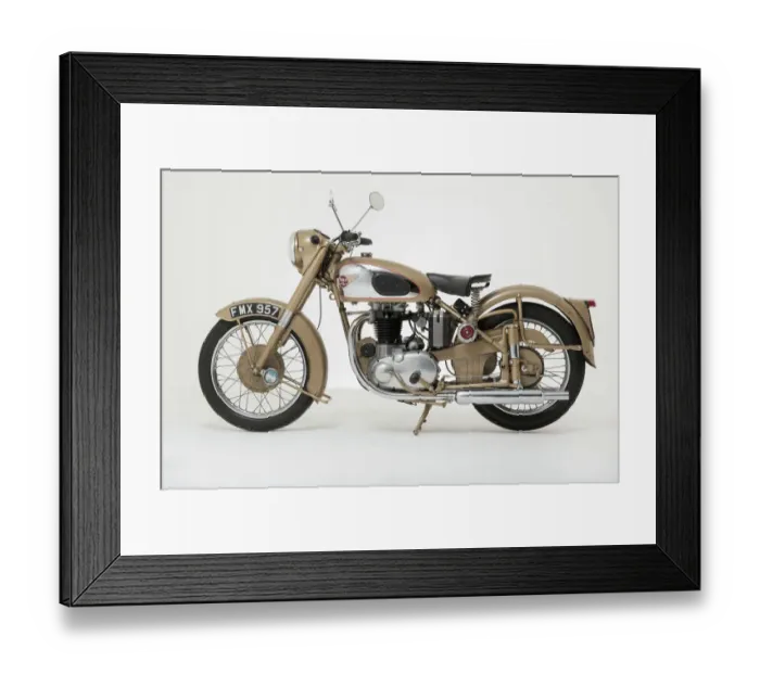 Framed Print : 1954 BSA Golden Flash