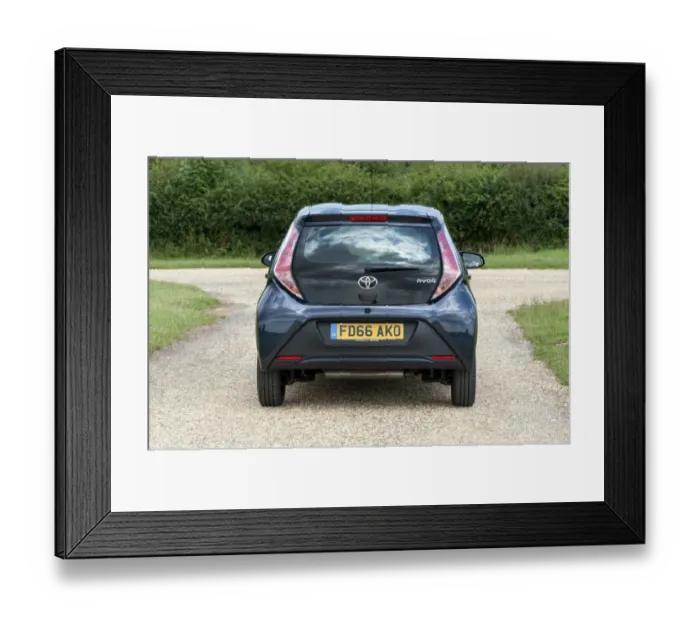 Framed Print : 2016 Toyota Aygo, best citycar gold winner driver power 2017 survey