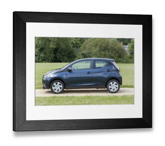 Framed Print : 2016 Toyota Aygo, best citycar gold winner driver power 2017 survey