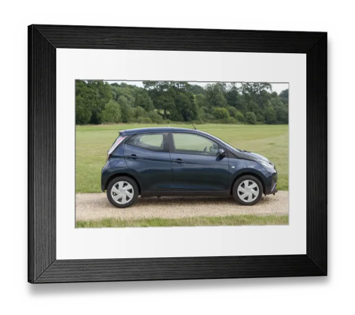 Framed Print : 2016 Toyota Aygo, best citycar gold winner driver power 2017 survey Framed Print : 2016 Toyota Aygo, best citycar gold winner driver power 2017 survey