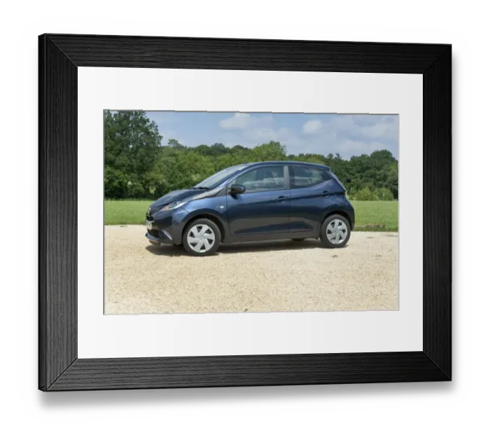 Framed Print : 2016 Toyota Aygo, best citycar gold winner driver power 2017 survey Framed Print : 2016 Toyota Aygo, best citycar gold winner driver power 2017 survey