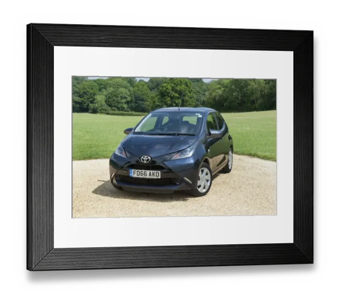 Framed Print : 2016 Toyota Aygo, best citycar gold winner driver power 2017 survey Framed Print : 2016 Toyota Aygo, best citycar gold winner driver power 2017 survey