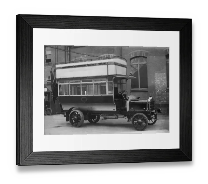 Framed Print : 1914 Daimler bus