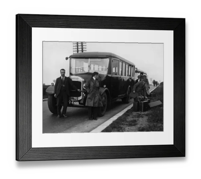 Framed Print : Thornycroft bus circa 1928 Framed Print : Thornycroft bus circa 1928