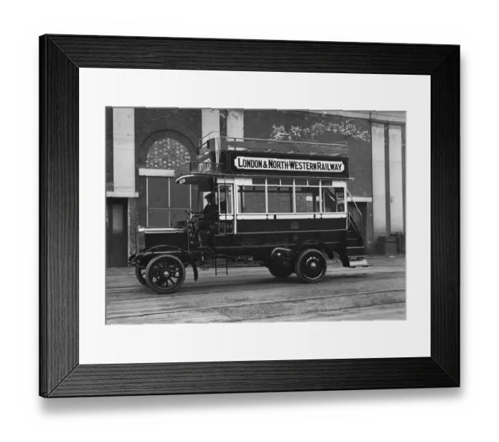 Framed Print : 1908 Commer Bus Framed Print : 1908 Commer Bus