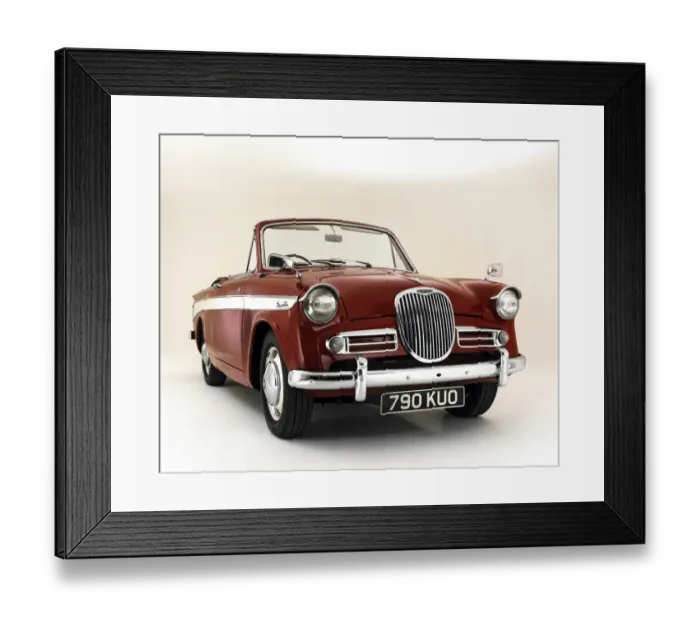 Framed Print : 1962 Singer Gazelle 1600 IIIc