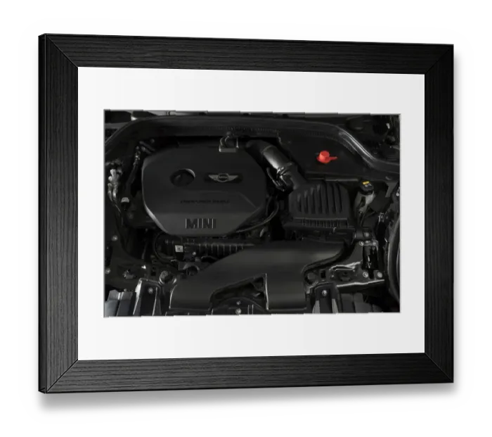 Framed Print : Mini Cooper 5 door 1500cc engine 2017 Framed Print : Mini Cooper 5 door 1500cc engine 2017