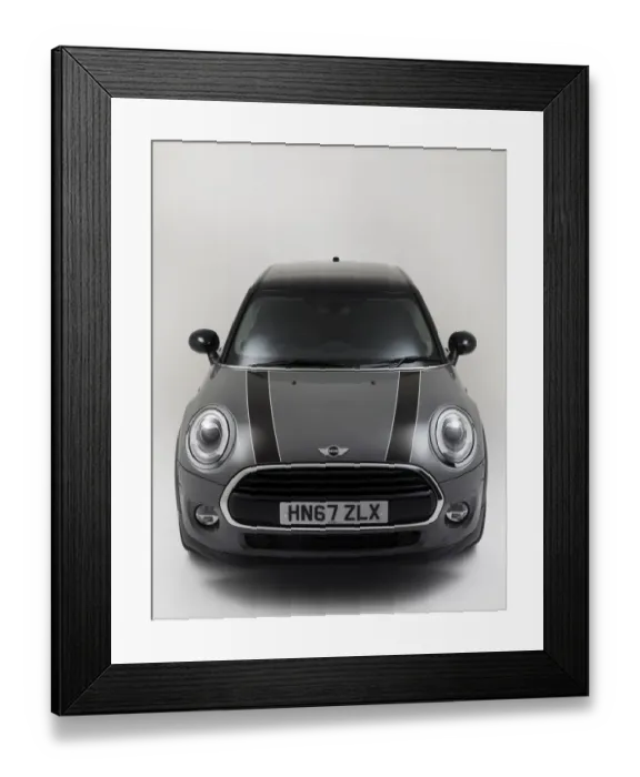 Framed Print : Mini Cooper 5 door 2017 Framed Print : Mini Cooper 5 door 2017