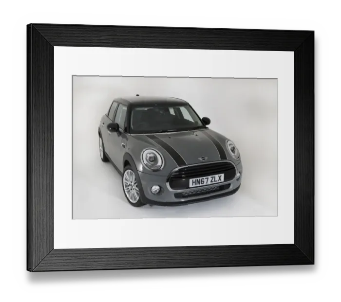 Framed Print : Mini Cooper 5 door 2017