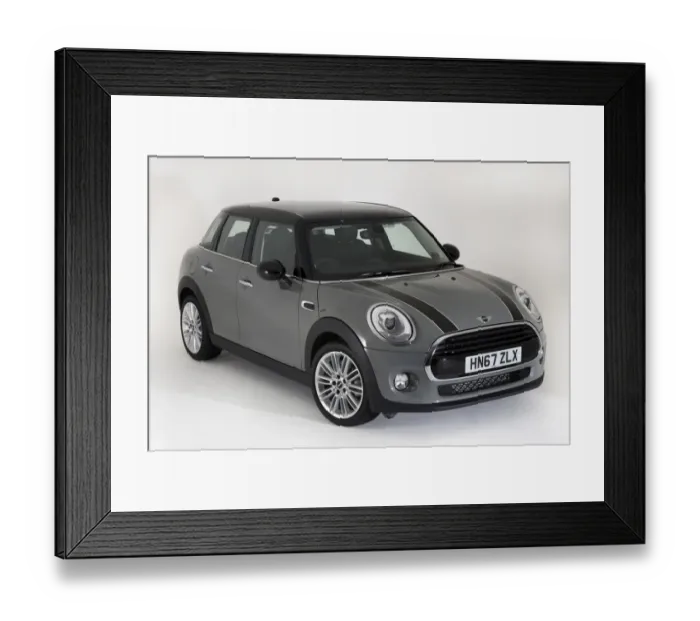 Framed Print : Mini Cooper 5 door 2017 Framed Print : Mini Cooper 5 door 2017