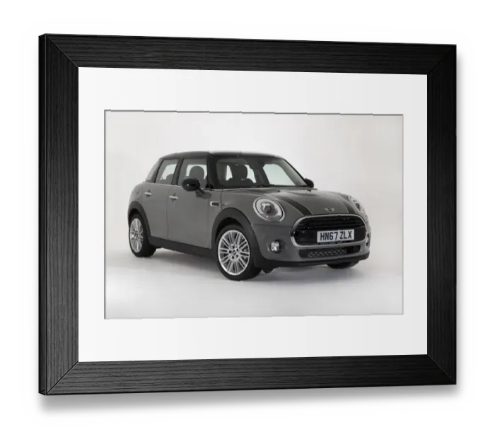 Framed Print : Mini Cooper 5 door 2017 Framed Print : Mini Cooper 5 door 2017