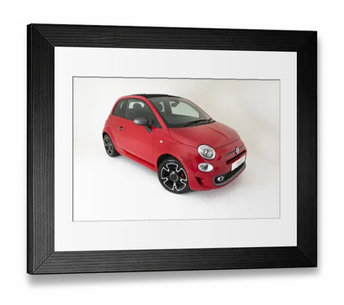 Framed Print : 2017 Fiat 500C