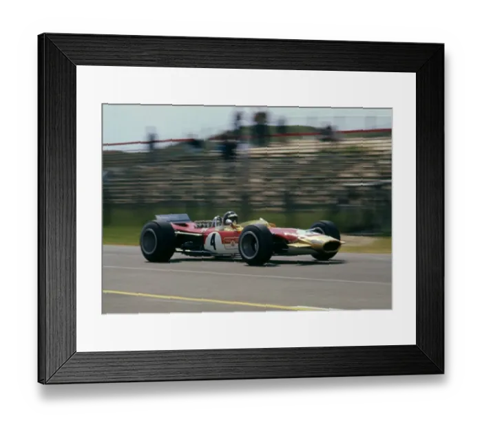 Framed Print : Lotus 49 Gold Leaf, Jackie Oliver. 1968 Dutch Grand Prix Framed Print : Lotus 49 Gold Leaf, Jackie Oliver. 1968 Dutch Grand Prix