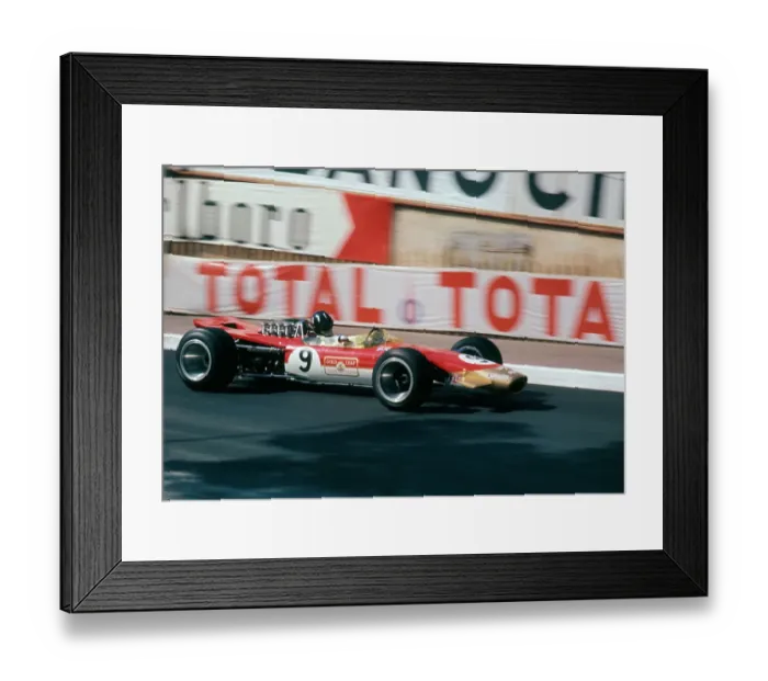 Framed Print : Lotus 49 Gold Leaf, Graham Hill. 1968 Monaco Grand Prix