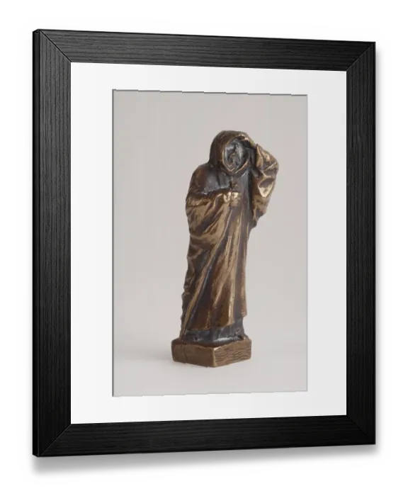 Framed Print : Charles Sykes mascot St Christopher 11cm high
