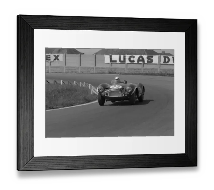 Framed Print : Aston Martin DB3S Roy Salvadori, Aintree BARC 100 International 23 / 06 / 1956 Framed Print : Aston Martin DB3S Roy Salvadori, Aintree BARC 100 International 23 / 06 / 1956