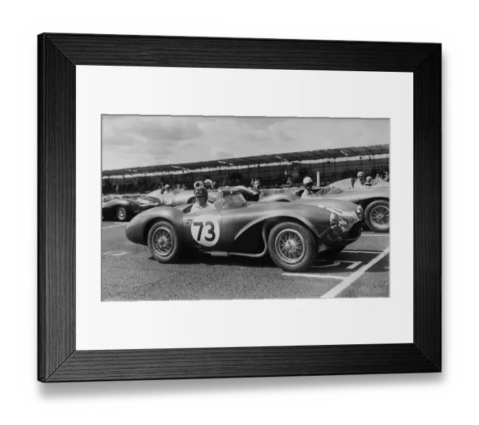 Framed Print : Aston Martin DB3S, Reg Parnell. Charterhall Newcastle Journal International Trophy Race Framed Print : Aston Martin DB3S, Reg Parnell. Charterhall Newcastle Journal International Trophy Race
