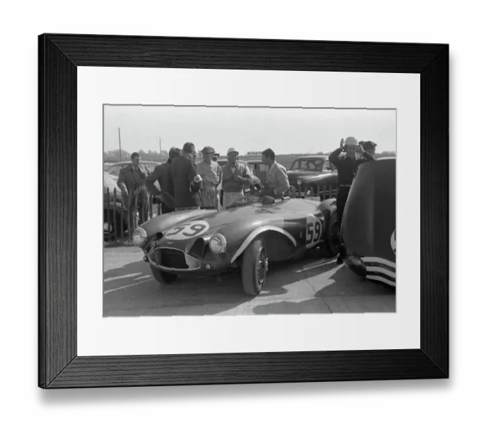 Framed Print : Aston Martin DB3S Stirling Moss, Goodwood International Sports car race 2. 4. 1956 Framed Print : Aston Martin DB3S Stirling Moss, Goodwood International Sports car race 2. 4. 1956