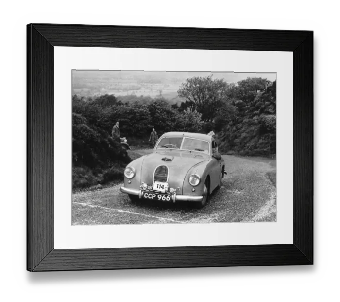 Framed Print : Jowett Jupiter Abbott Body. C. P. Swain. Morecambe Rally 15th May 1953