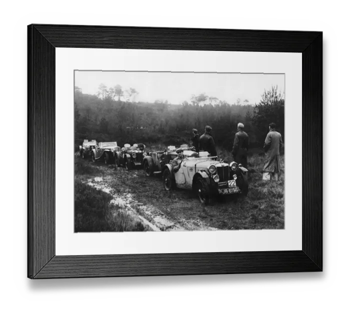 Framed Print : MG PA 1935, MG C type (3rd car). Reg. JB 6156 Framed Print : MG PA 1935, MG C type (3rd car). Reg. JB 6156