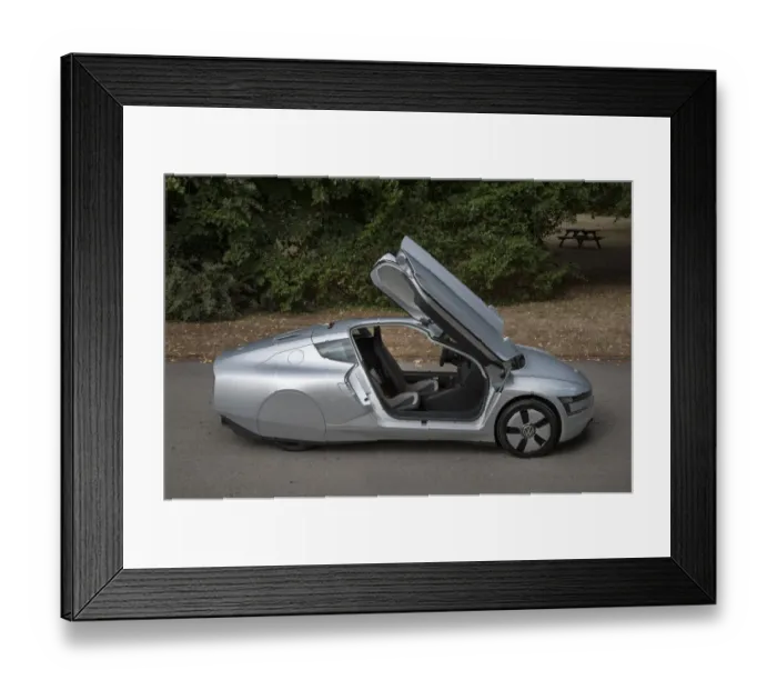 Framed Print : 2014 Volkswagen XL1 hybrid Framed Print : 2014 Volkswagen XL1 hybrid