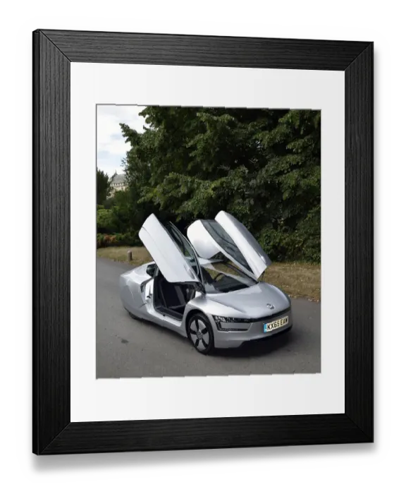 Framed Print : 2014 Volkswagen XL1 hybrid Framed Print : 2014 Volkswagen XL1 hybrid