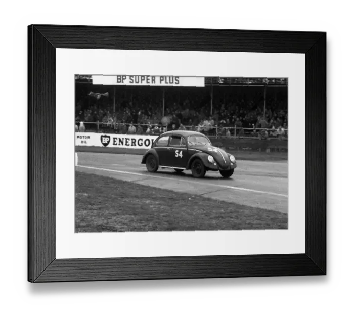 Framed Print : VW Beetle, M. J. Griffin. Goodwood 28th members meeting 26. 4. 1958