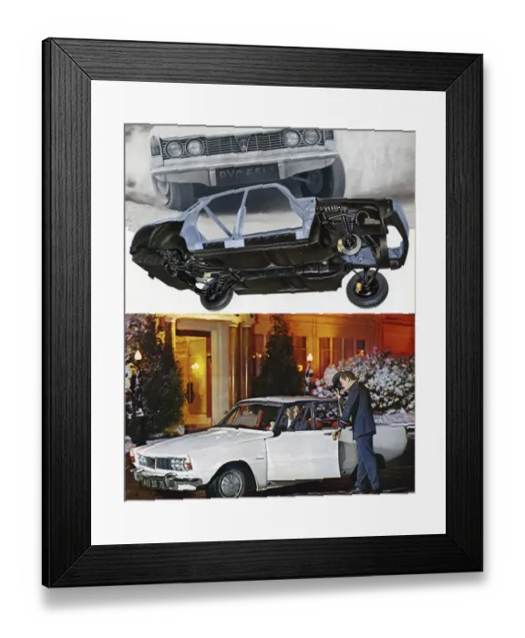 Framed Print : Rover P6 advertising artwork Framed Print : Rover P6 advertising artwork