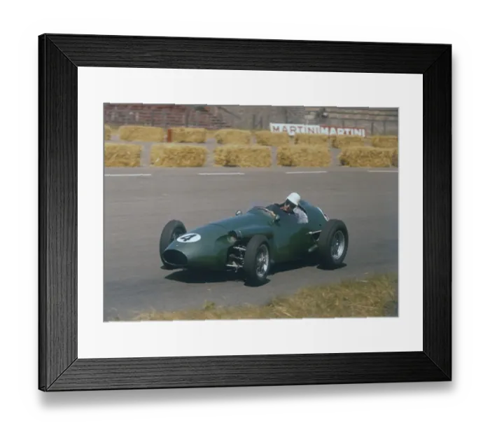 Framed Print : Roy Salvadori in Aston Martin, Dutch GP