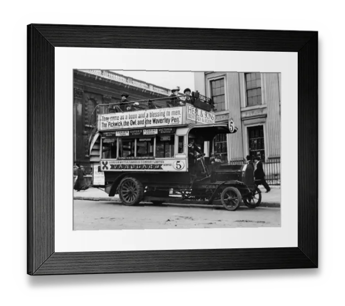 Framed Print : 1909 Milnes Daimler