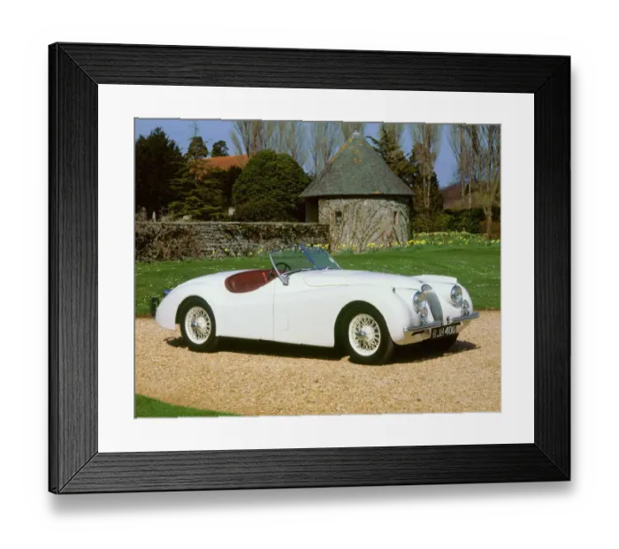 Framed Print : 1954 Jaguar XK120