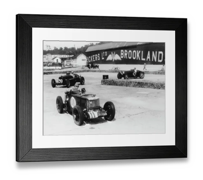 Framed Print : British Empire Trophy race at Brooklands 1935 Framed Print : British Empire Trophy race at Brooklands 1935