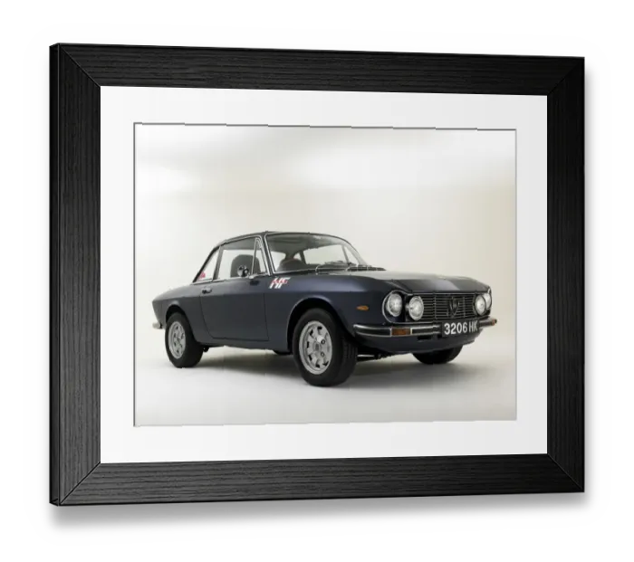 Framed Print : 1972 Lancia Fulvia