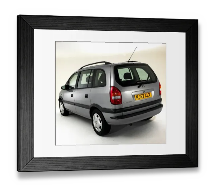 Framed Print : 2002 Vauxhall Zafira