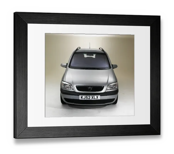 Framed Print : 2002 Vauxhall Zafira Framed Print : 2002 Vauxhall Zafira