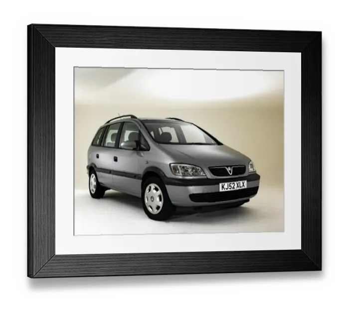 Framed Print : 2002 Vauxhall Zafira Framed Print : 2002 Vauxhall Zafira