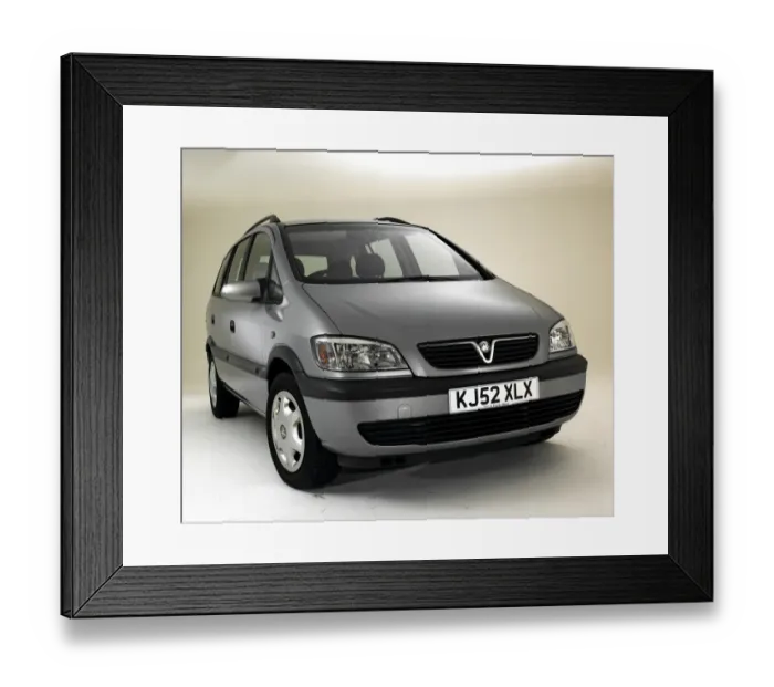 Framed Print : 2002 Vauxhall Zafira Framed Print : 2002 Vauxhall Zafira