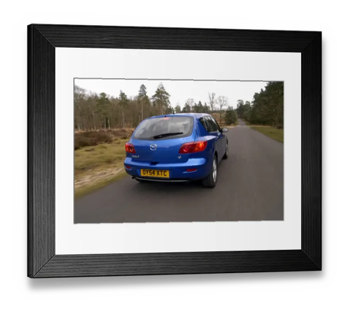 Framed Print : 2004 Mazda 3 1. 6 Framed Print : 2004 Mazda 3 1. 6