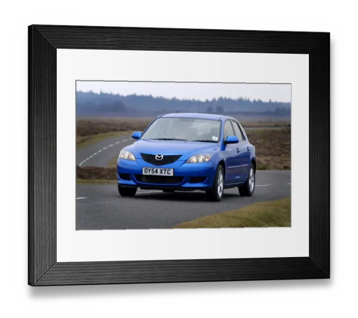 Framed Print : 2004 Mazda 3 1. 6