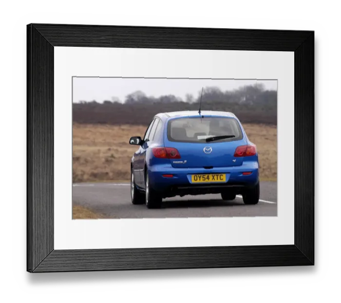 Framed Print : 2004 Mazda 3 1. 6