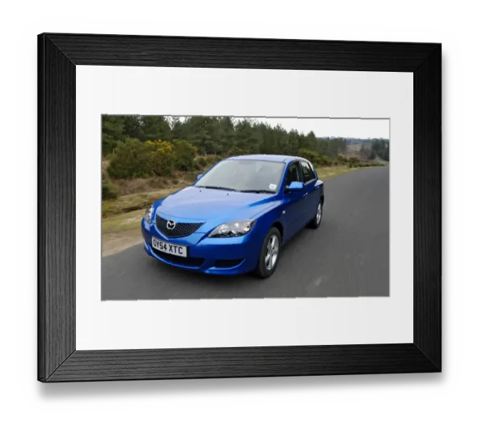 Framed Print : 2004 Mazda 3 1. 6 Framed Print : 2004 Mazda 3 1. 6