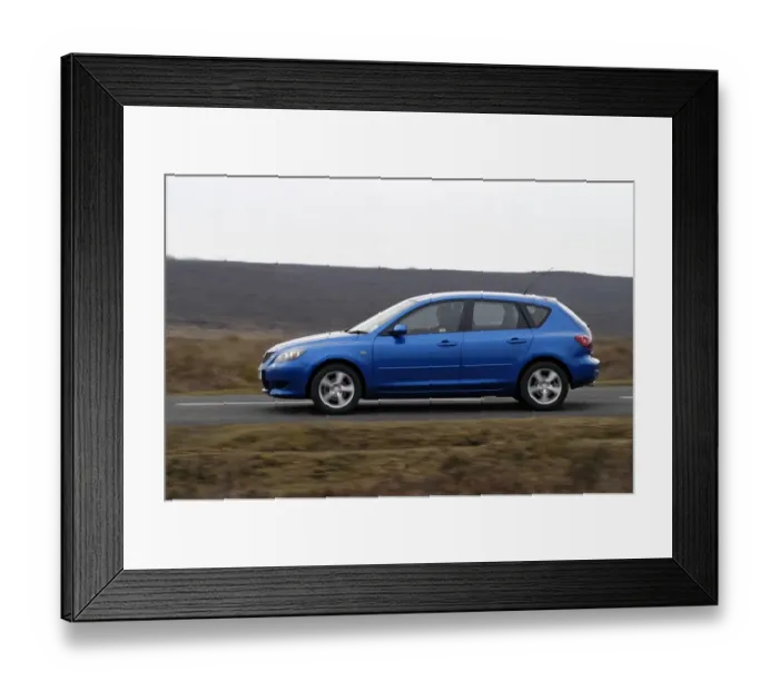 Framed Print : 2004 Mazda 3 1. 6 Framed Print : 2004 Mazda 3 1. 6