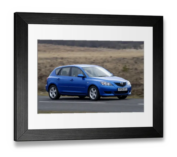Framed Print : 2004 Mazda 3 1. 6 Framed Print : 2004 Mazda 3 1. 6