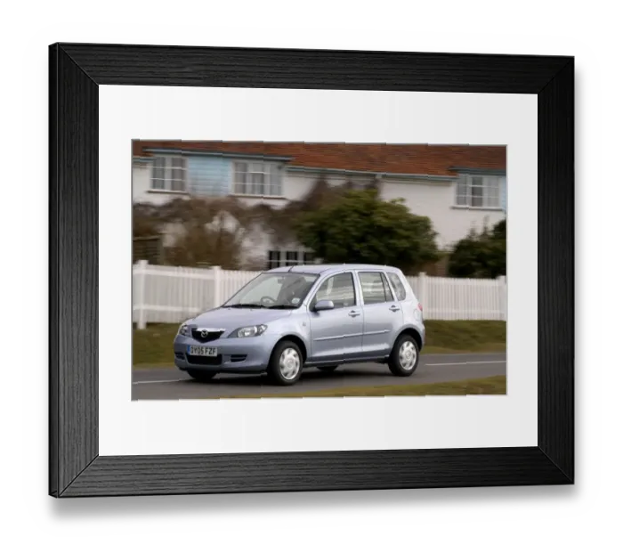 Framed Print : 2005 Mazda 2 1. 4D Framed Print : 2005 Mazda 2 1. 4D