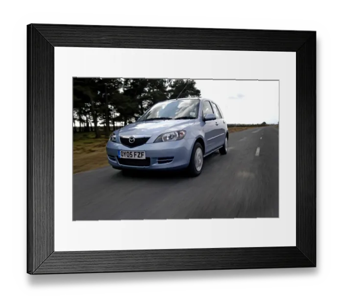 Framed Print : 2005 Mazda 2 1. 4D Framed Print : 2005 Mazda 2 1. 4D