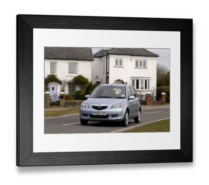 Framed Print : 2005 Mazda 2 1. 4D