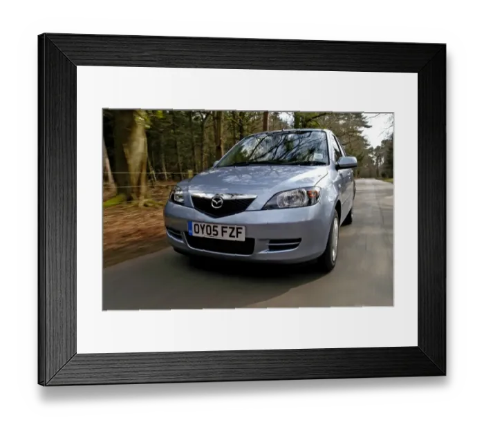 Framed Print : 2005 Mazda 2 1. 4D Framed Print : 2005 Mazda 2 1. 4D