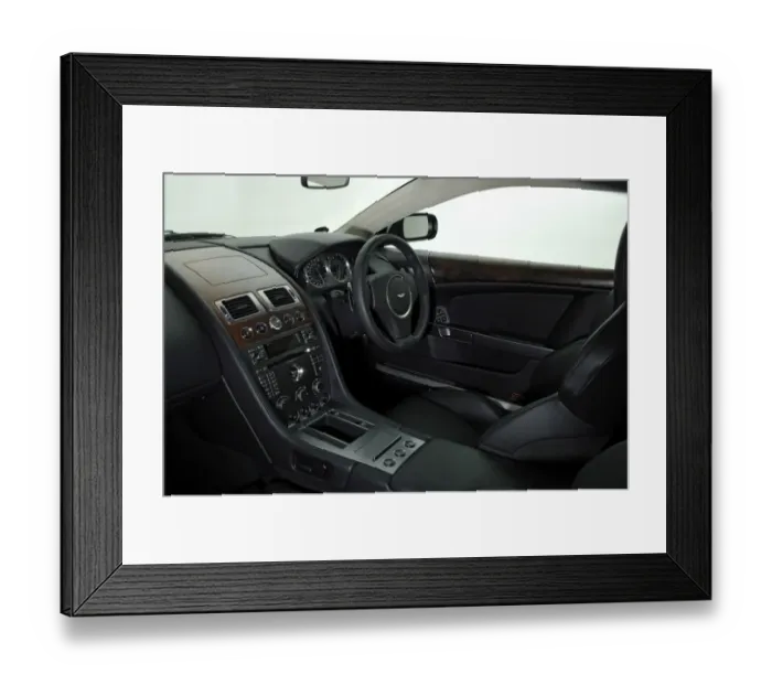 Framed Print : 2005 Aston Martin DB9 interior