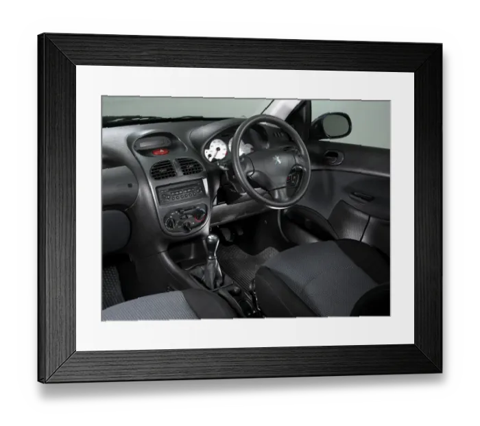 Framed Print : 2003 Peugeot 206