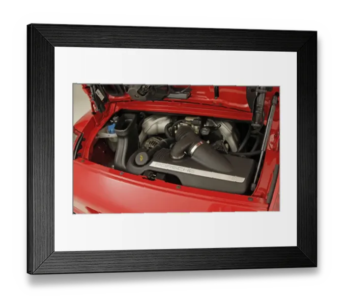 Framed Print : 2004 Porsche 911 Carrera 2S engine Framed Print : 2004 Porsche 911 Carrera 2S engine